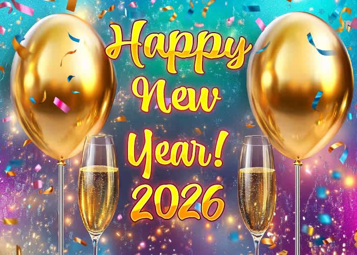 happy new year 2026 image free download